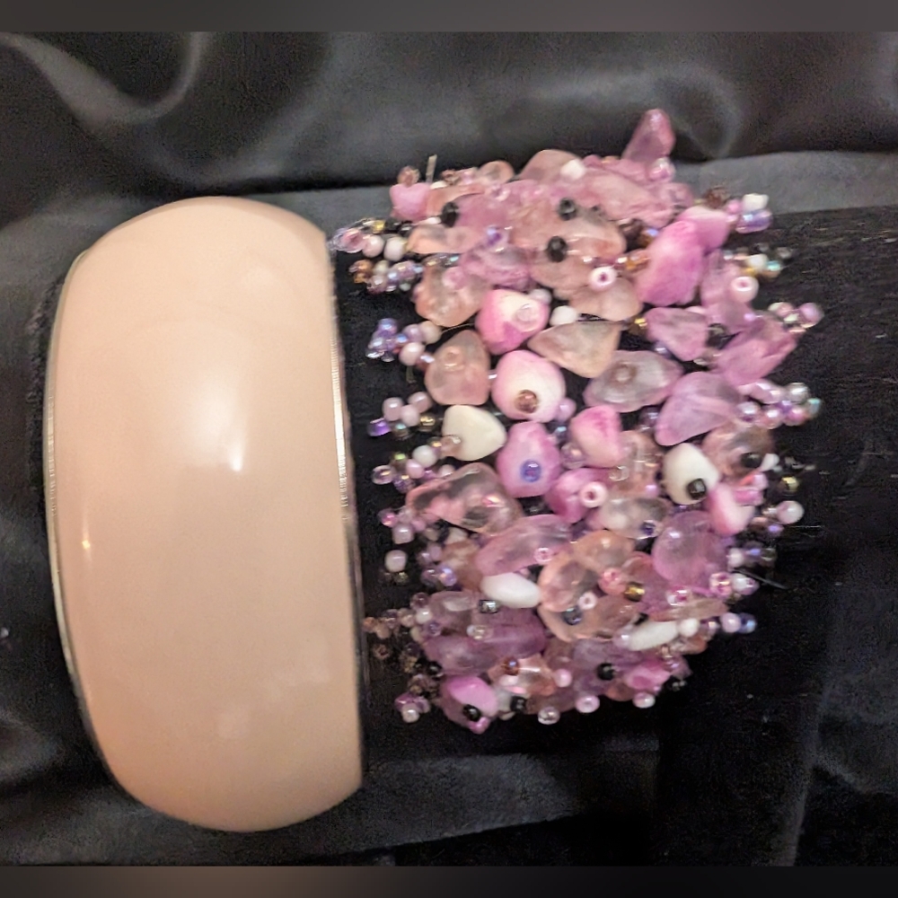 #19. Vintage Pink Bangle & Artisan Vintage Bracelet